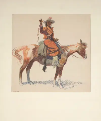 Ein Apache-Späher von Frederic Remington
