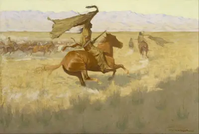 Besitzwechsel (Der Stampede; Pferdediebe) von Frederic Remington