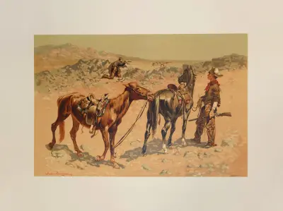 Antilopenjagd von Frederic Remington