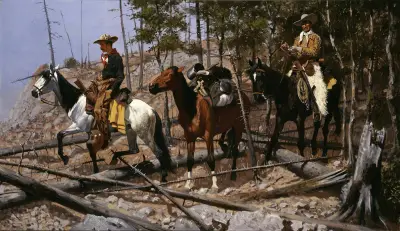 Prospektion nach Weideland von Frederic Remington