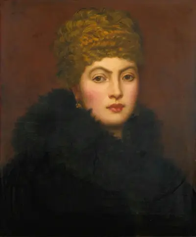 Portrait Of Mrs Fitzmaurice av George Frederic Watts