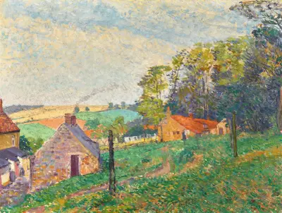 Krajina s chatrčemi, Spencer Frederick Gore