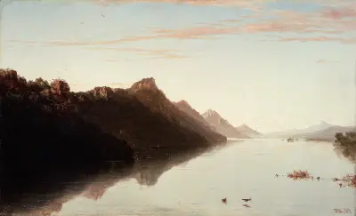 View on the Upper Mississippi av John Frederick Kensett