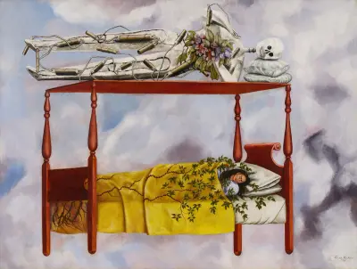 El sueño (La cama) von Frida Kahlo