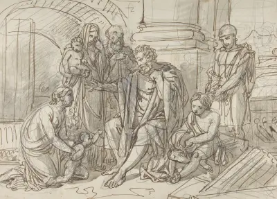 Belisar bittet um Almosen, Nr. 2 von Heinrich Friedrich Füger