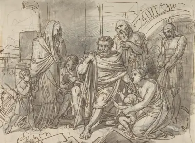 Belisarius bittet um Almosen – Nr. 1 von Heinrich Friedrich Füger