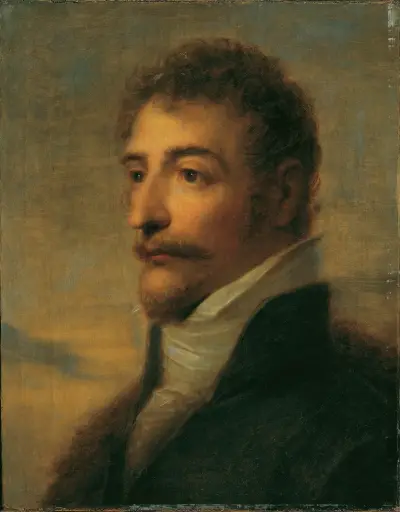 Brustbild eines bärtigen Mannes von Heinrich Friedrich Füger