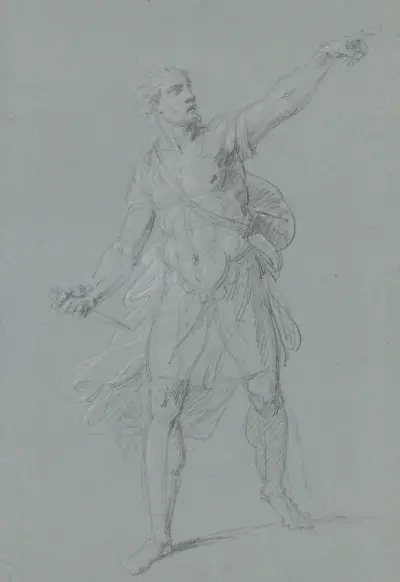 Decimus aus dem ‘Tod der Virginia’ av Heinrich Friedrich Füger