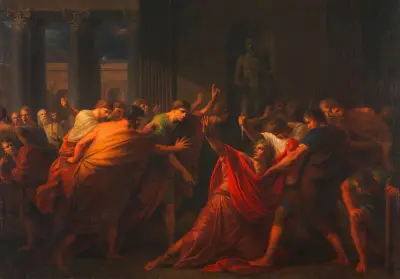 Die Ermordung Julius Caesars av Heinrich Friedrich Füger