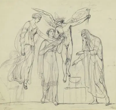 Mythologische Szene von Heinrich Friedrich Füger