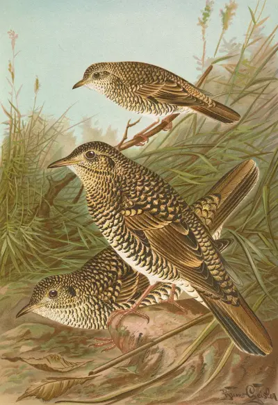 Geocichla varia, Geocichla dauma von Johann Friedrich Naumann