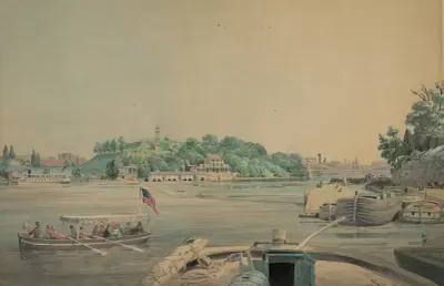 Fairmount [Waterworks am Schuylkill River, Philadelphia, Pa.] von James Fuller Queen