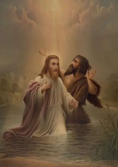 Die Taufe Christi von James Fuller Queen