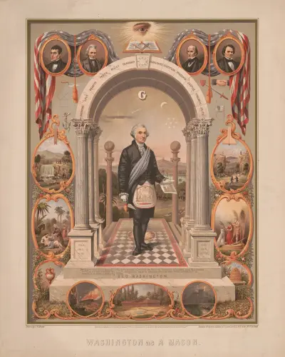 Waszyngton jako mason, 1867 – Nr. 1, James Fuller Queen