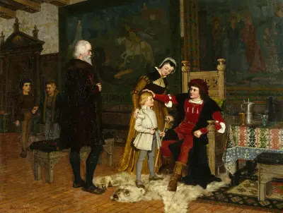 King Gustav Vasa of Sweden Being Introduced to King Hans, J.A.G. Acke