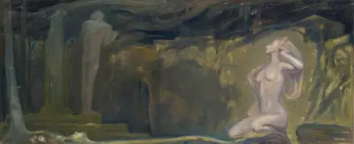 Sketch for The Forest Temple, J.A.G. Acke