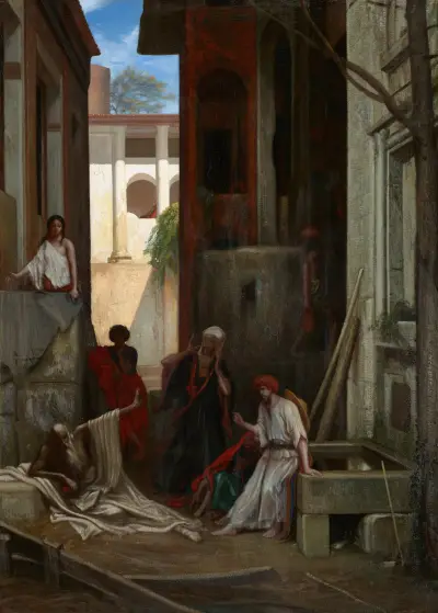 Job and His Friends av Alexandre-Gabriel Decamps
