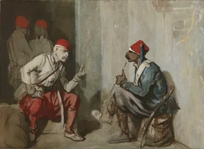 Turkish Guardsmen von Alexandre-Gabriel Decamps