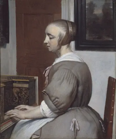 Femme au virginal, Gabriel Metsu