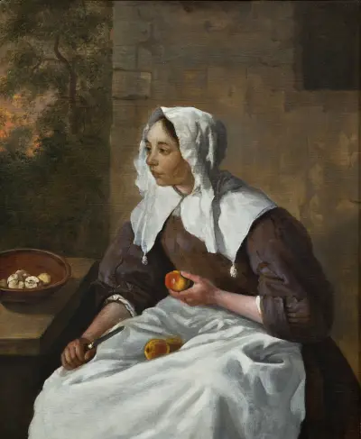 Girl Peeling Apples, Gabriel Metsu