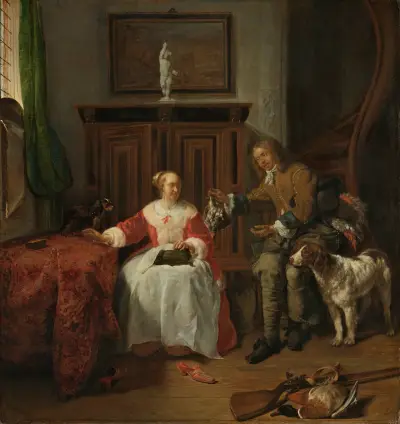 The Hunter’s Present, Gabriel Metsu