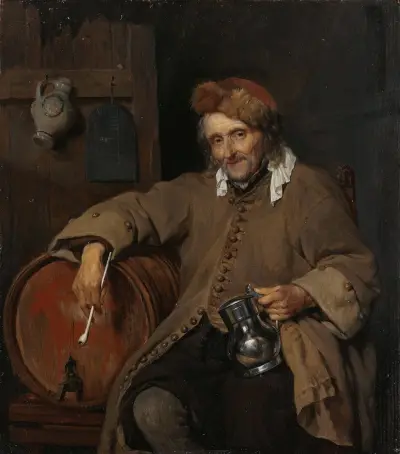 The Old Drinker, Gabriel Metsu
