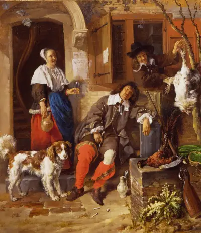 The Sleeping Sportsman, Gabriel Metsu