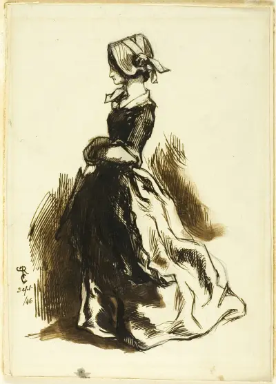 Celofigurální portrét ženy, Dante Gabriel Rossetti