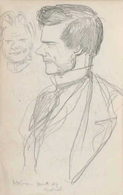 Holman Hunt av Dante Gabriel Rossetti