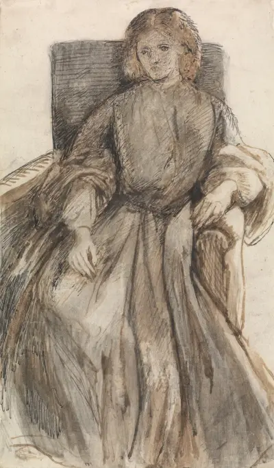 Miss Elizabeth Siddal av Dante Gabriel Rossetti
