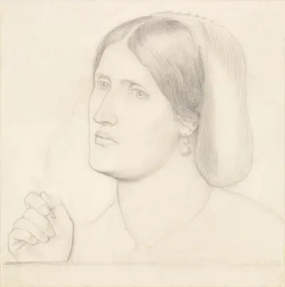 Regina Cordium – Study of Mrs Aldam Heaton av Dante Gabriel Rossetti