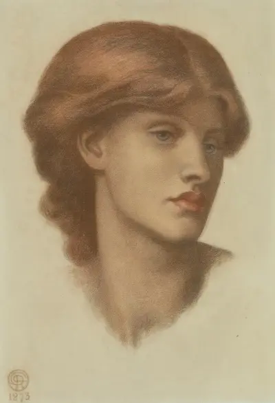 Study of Alexa Wilding av Dante Gabriel Rossetti