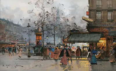 Živý pařížský bulvár, Eugène Galien-Laloue