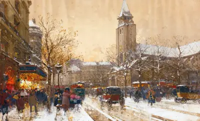 Boulevard Saint-Germain, Paris, Eugène Galien-Laloue