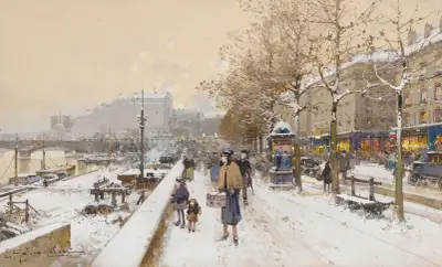 Quai des Célestins, Eugène Galien-Laloue