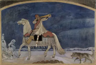 Kullervo Sets Off For Battle av Akseli Gallen-Kallela