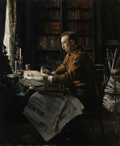 Portrait Of Doctor Herman Frithiof Antell av Akseli Gallen-Kallela