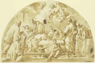 Death of a bishop, Gaspare Diziani