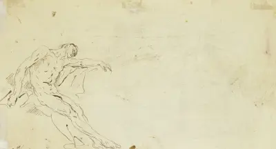Lying male nude, Gaspare Diziani