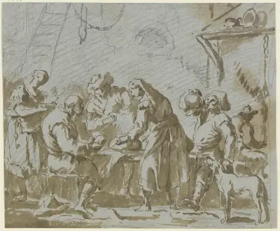 Tavern scene. – Nr. 2, Gaspare Diziani