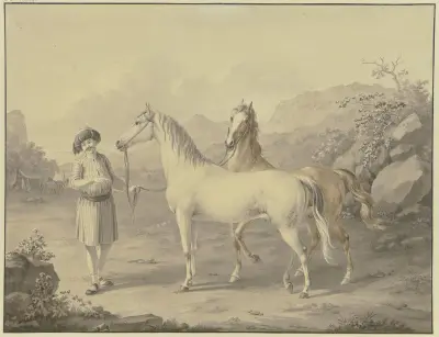 Arabische Pferde von Johann Georg Pforr