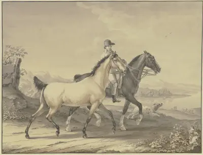 Englische Pferde von Johann Georg Pforr