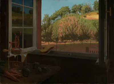 Blick aus dem Küchenfenster av Georg Scholz