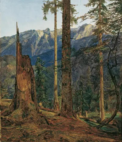 Das Höllengebirge bei Ischl von Ferdinand Georg Waldmüller