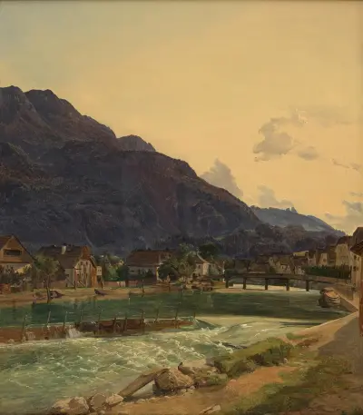 Die Traun bei Ischl von Ferdinand Georg Waldmüller