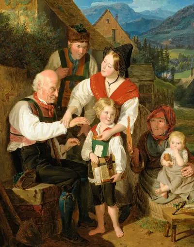 Diligence Rewarded von Ferdinand Georg Waldmüller