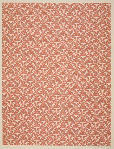 Ensemble de papiers de garde pour Eugène Verneau Pl.13 von George Auriol