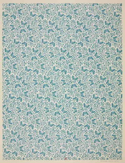 Ensemble de papiers de garde pour Eugène Verneau Pl.27 von George Auriol