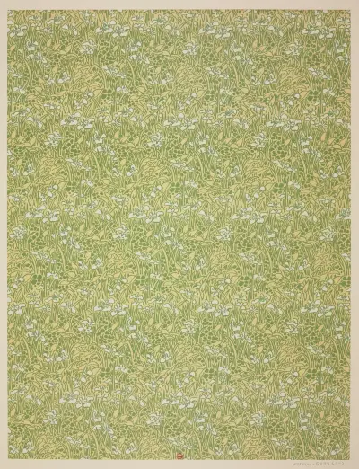Ensemble de papiers de garde pour Eugène Verneau Pl.30 von George Auriol