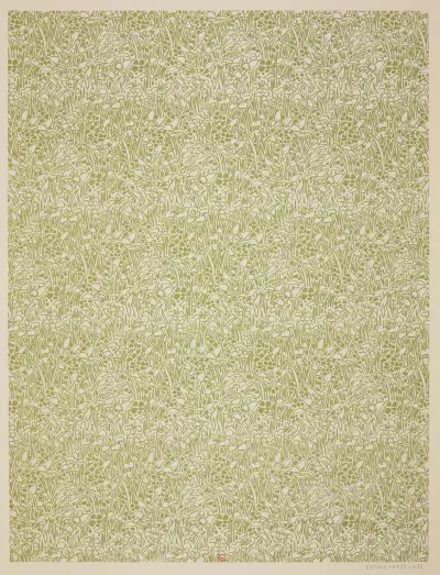 Ensemble de papiers de garde pour Eugène Verneau Pl.31 von George Auriol